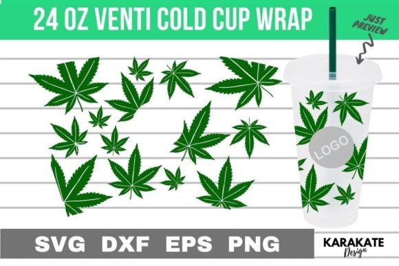 Big Cannabis, 24 Oz Venti Cup Wrap