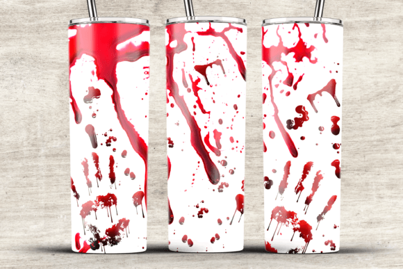 Bloody Hand Crime Scene 20oz Tumbler