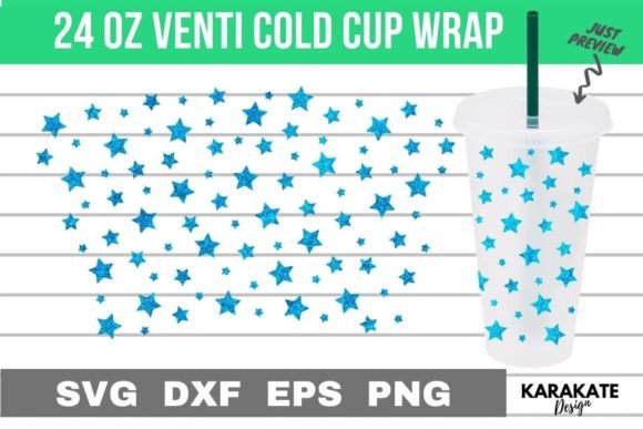 Cool Star, 24 Oz Venti Cup Wrap