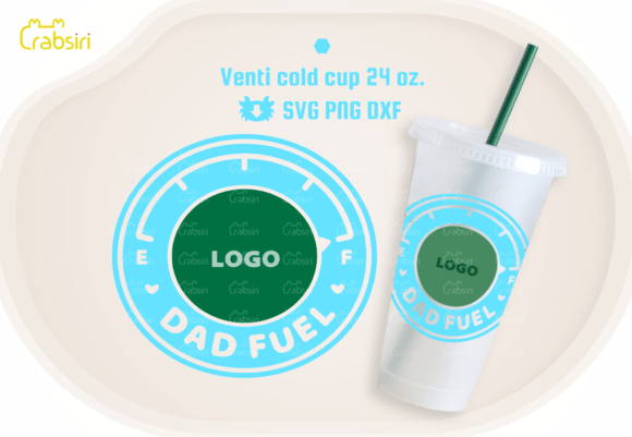 Cute Dad Fuel 24oz Cold Cup