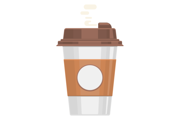 Disposable Coffee Cup. Plastic Takeaway