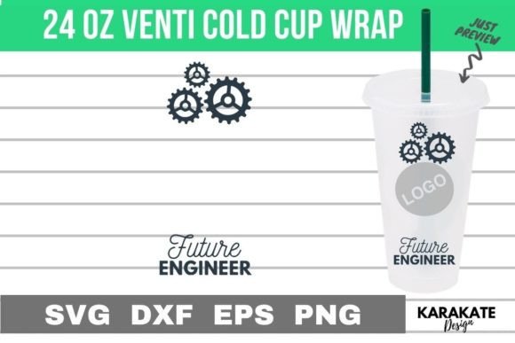 Future Engineer 24 Oz Venti Cup Wrap