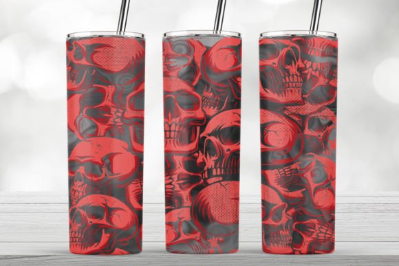 Halloween Skeleton Spooky Tumbler Wrap