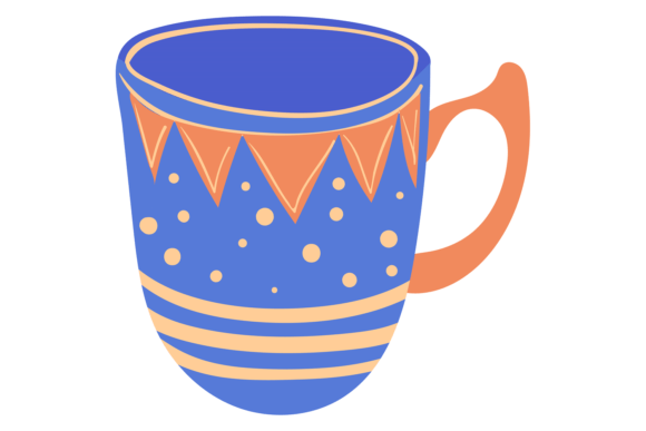Hot Drink Mug. Cute Ceramic Cup Icon
