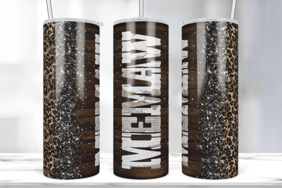 Leopard Memaw Tumbler Wrap