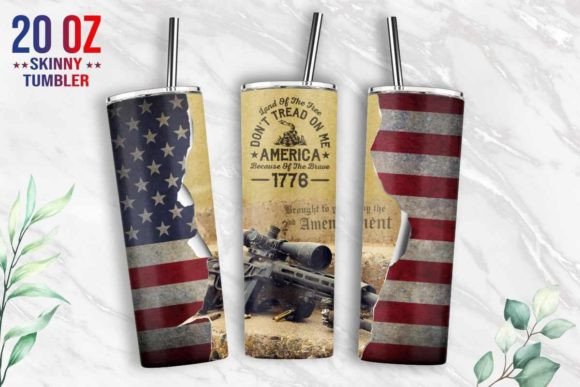 Patriotic 2nd Amendment 20oz Tumbler