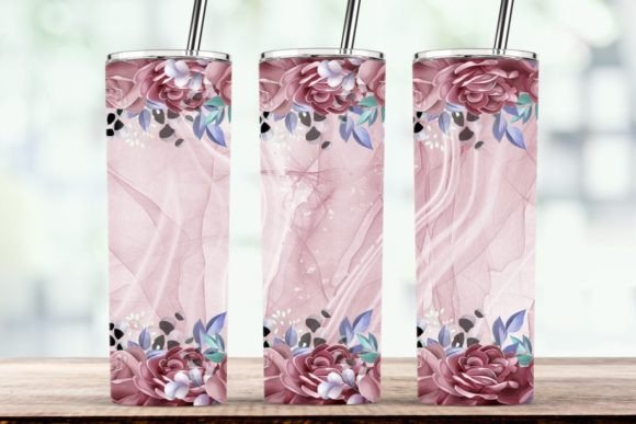 Rose Red Flower Red Tumbler Wrap PNG