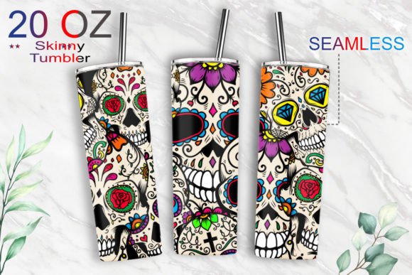 Skull Flower 20oz Tumbler