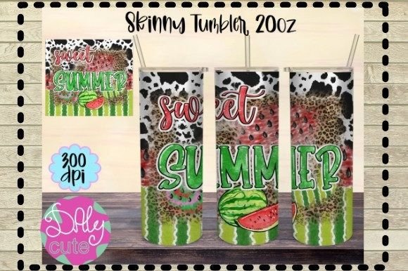 Sweet Summer Watermelon Tumbler PNG