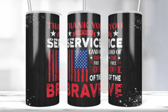 Thank You for Your Service Tumbler Wrap