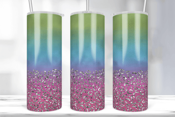 Valentine Pastel Leopard Tumbler Wrap