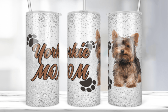 Yorkie Mom Tumbler Wraps